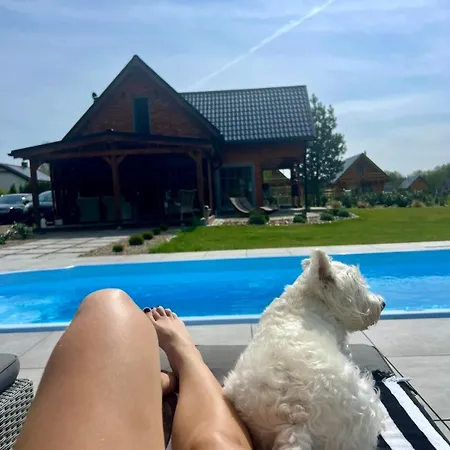 Дом отдыха Dom Pod Lasem Z Prywatnym Basenem I Balia Dominikowo